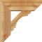 Ekena Millwork Olympic Slat Rough Sawn Bracket w/ Offset Brace, Western Red Cedar, 6"W x 16"D x 16"H BKT0604X16X16OLY06RWR - alternate 4